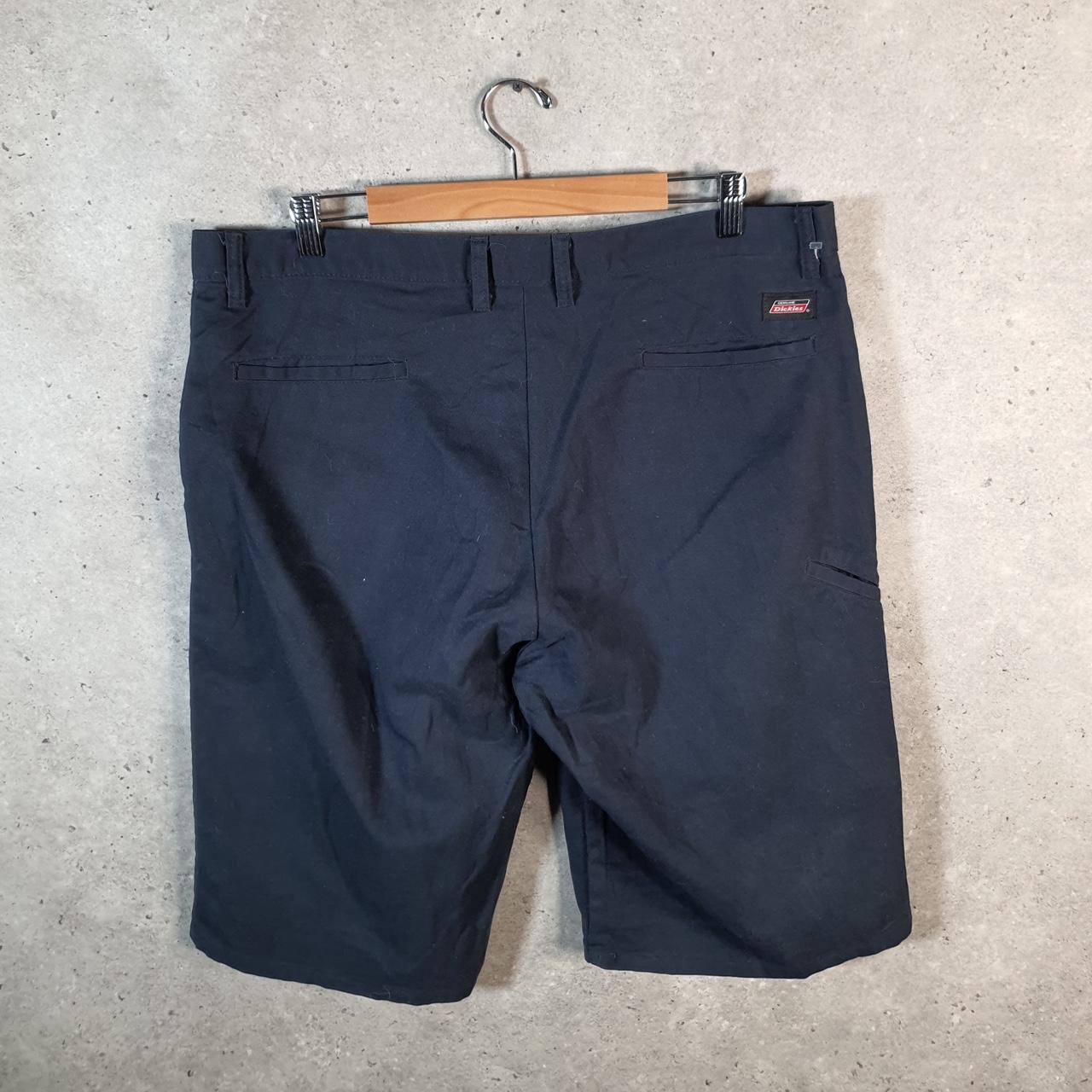 Vintage Dickies Baggy Chino Shorts Jorts Cargo Mens W38 Navy Blue Regular Fit