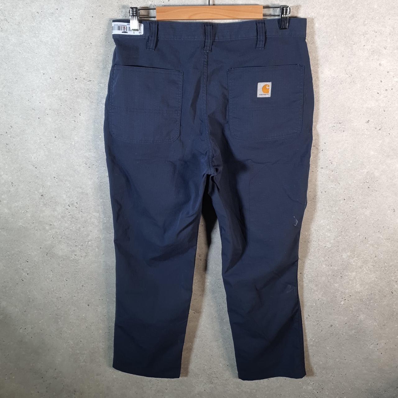 Vintage Carhartt Carpenter Trousers Mens W32 L28 Navy Blue Relaxed Fit Workwear USA