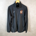 Vintage Nike Dri Fit Windbreaker Track Jacket Mens Large Black USA Swoosh Full Zip USA