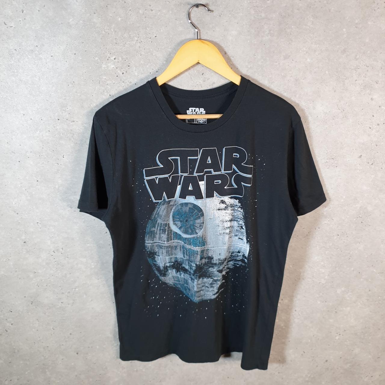 Vintage Star Wars Movie T Shirt Shirt Men’s Large Black Logo Graphic Spellout