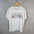 Vintage Sovereign Of The Seas Graphic USA 90s Single Stitch T Shirt Men’s Medium White C8737