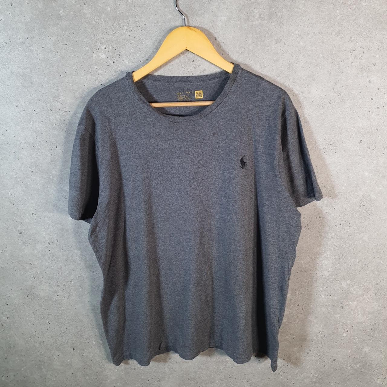 Vintage Ralph Lauren Polo Sport T Shirt Men’s XL Grey Custom Slim Fit Embroidered Pony C8670