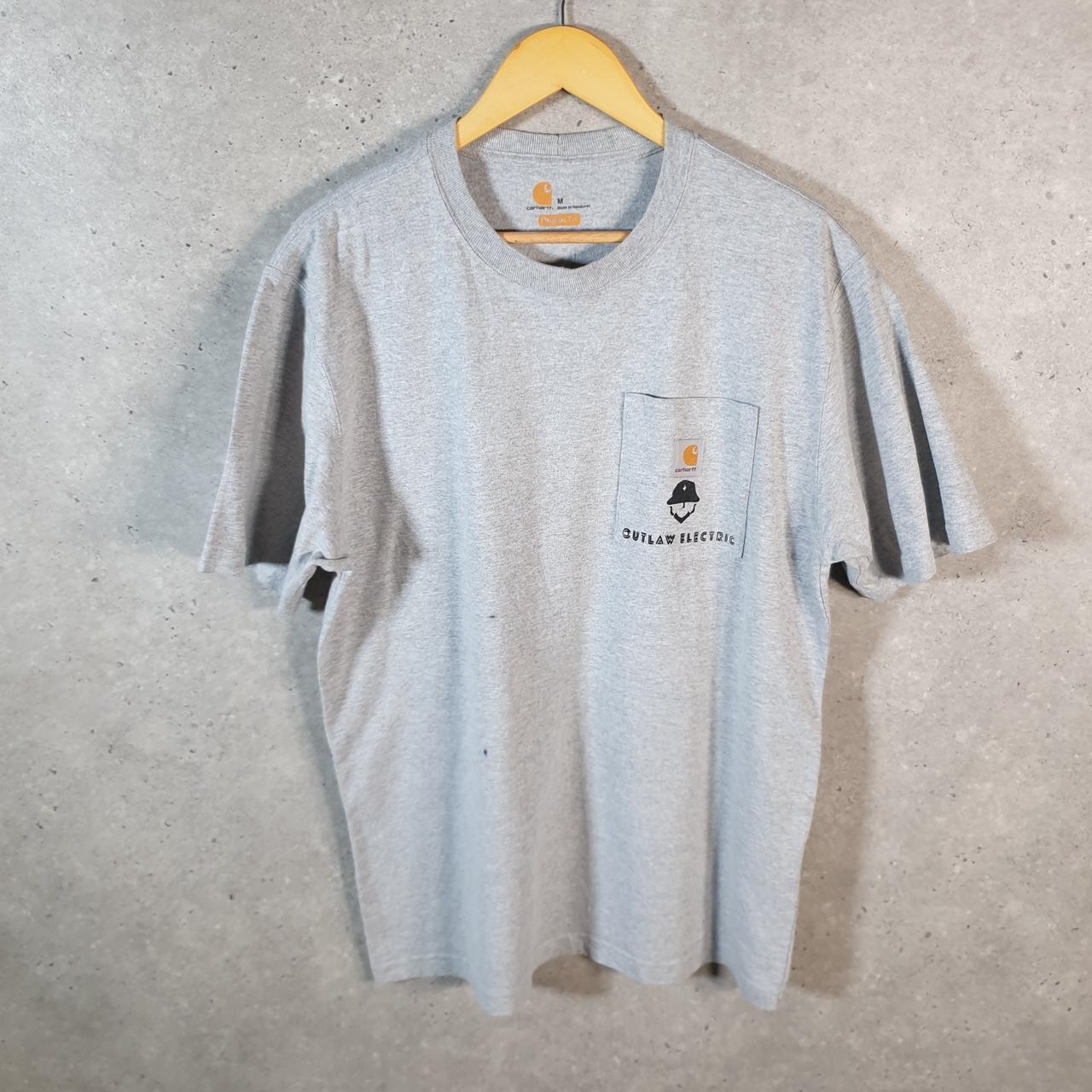 Vintage Carhartt Pocket T Shirt Men’s Medium Grey Workwear Chore Utility Original Fit C9301