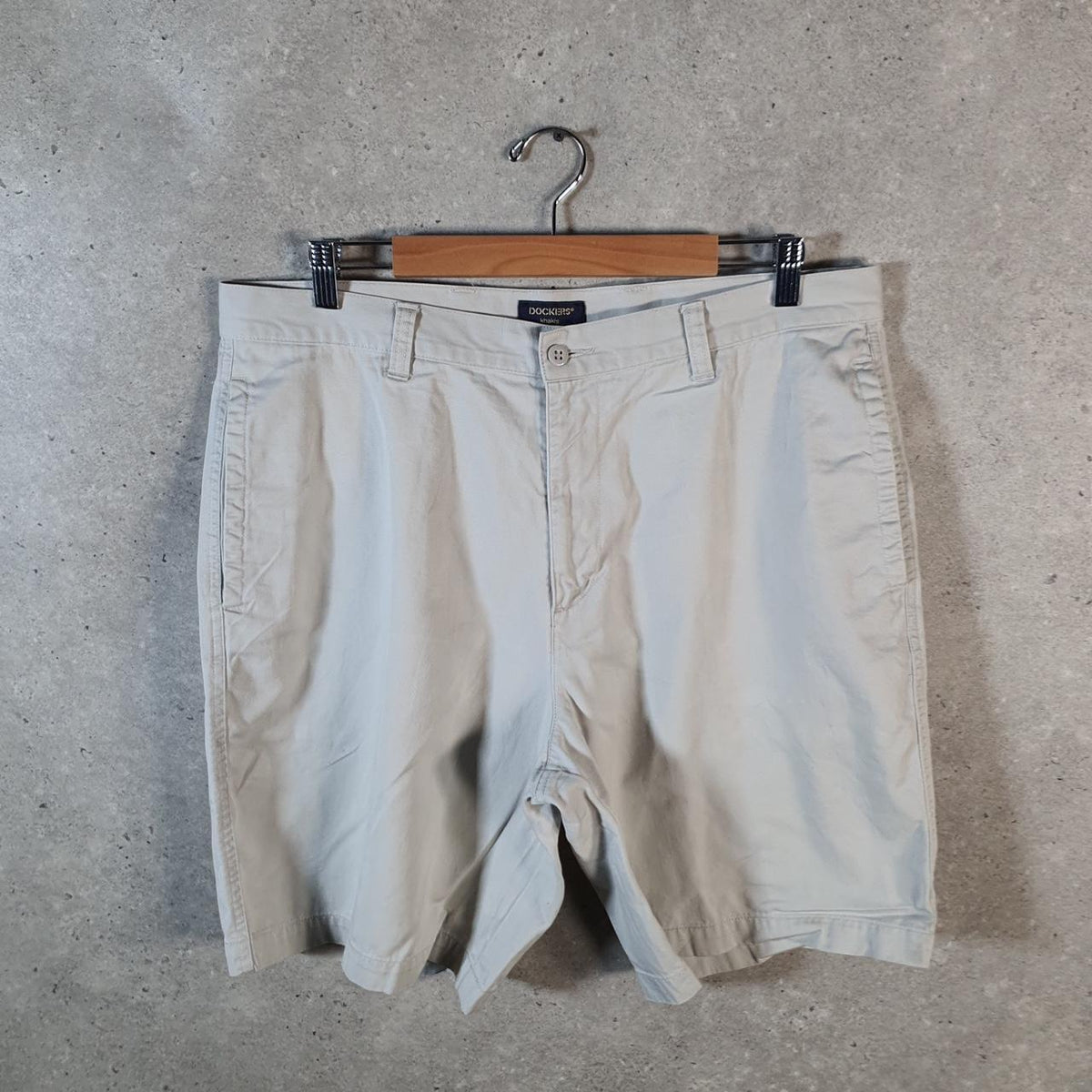 Vintage Dockers Chino Shorts Jorts Cargo Men’s W38 Brown Baggy Cotton