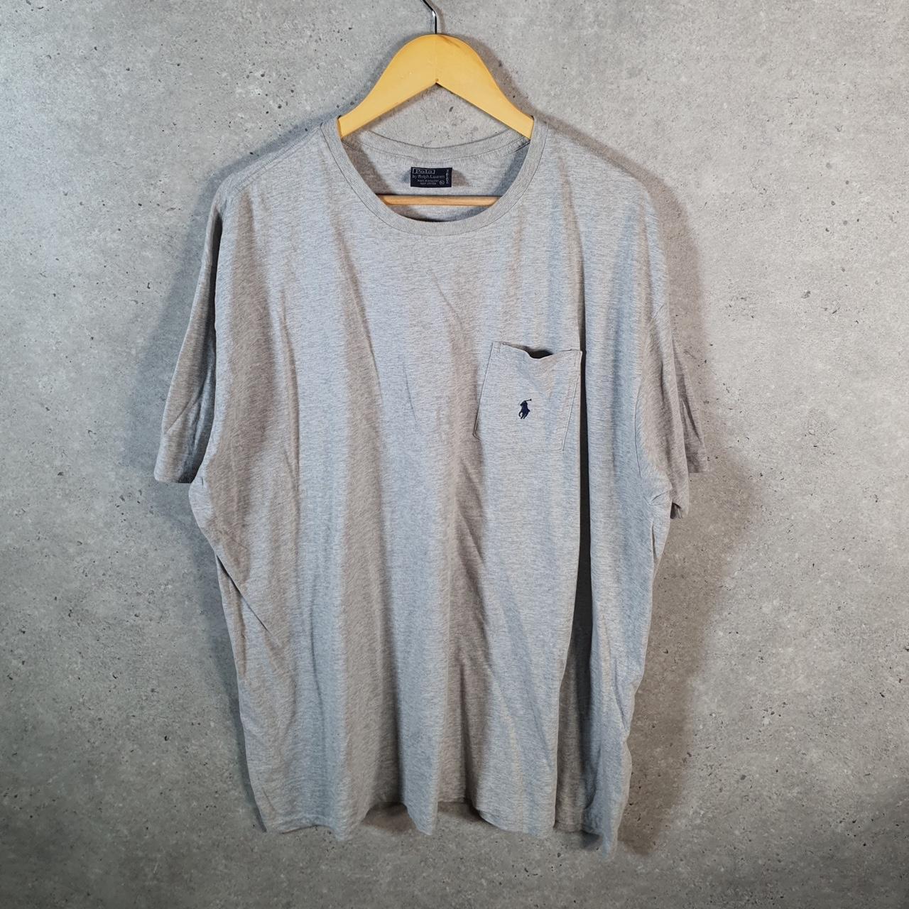 Vintage Ralph Lauren Polo Sport T Shirt Men’s XL Grey Custom Fit Embroidered Pony C8630