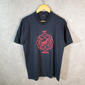 Vintage Screen Stars Deadwool Vol Fire 90s USA Single Stitch T Shirt Men’s Large Black C8759