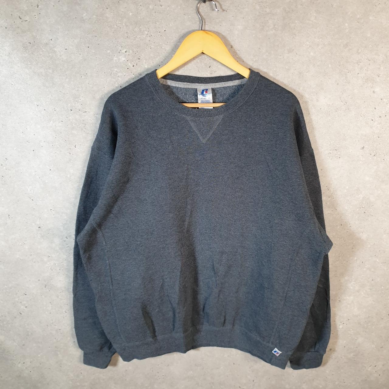 Vintage Russell Athletic Blank Baggy Sweatshirt Men’s XL Grey Pullover