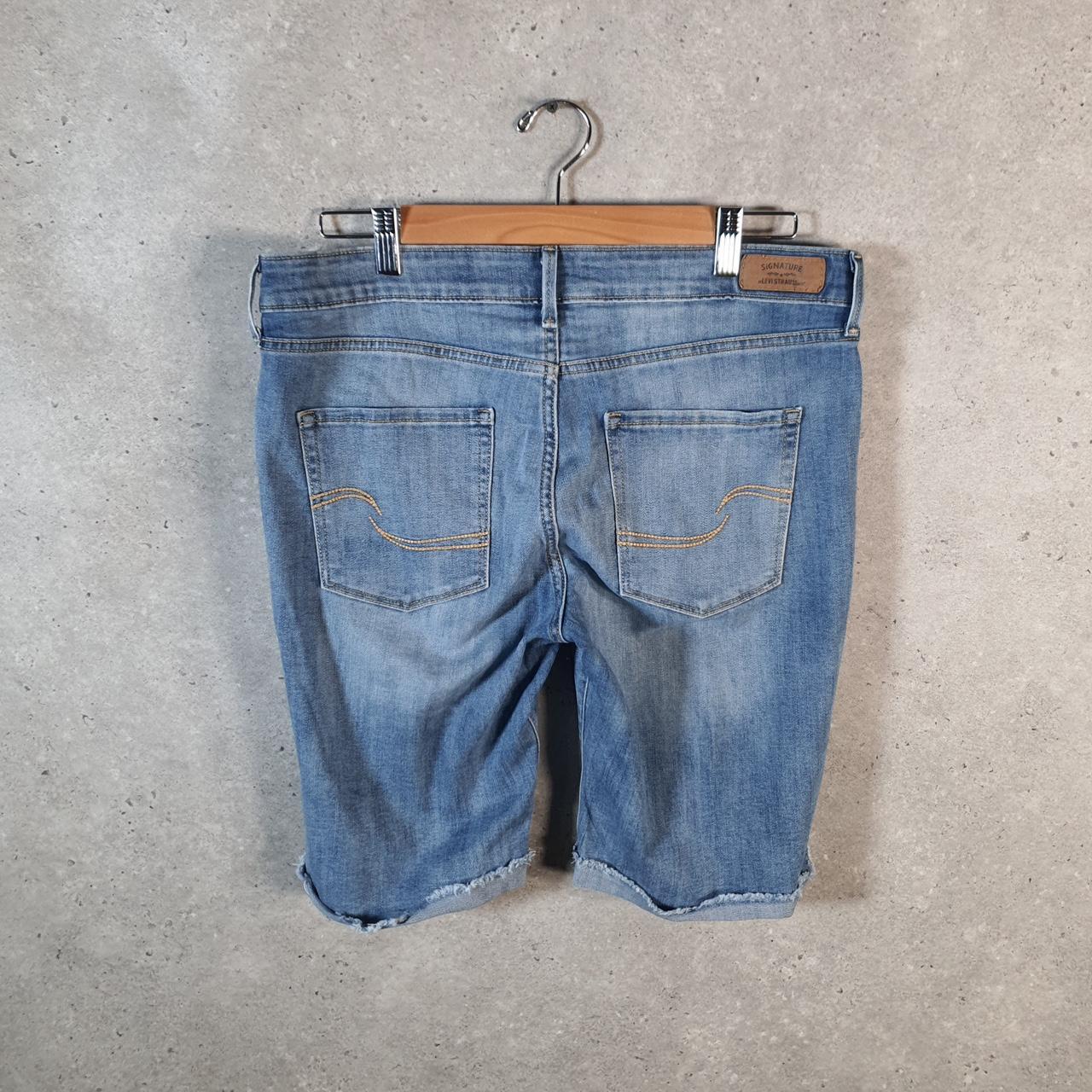 Vintage Levi’s Cut Off Baggy Shorts Jorts Cargo Womens W31 Blue Relaxed Denim
