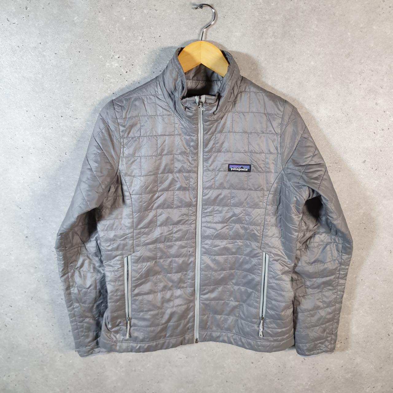 Vintage Patagonia Nano Puffer Jacket Womens Medium Grey Insulated Packable