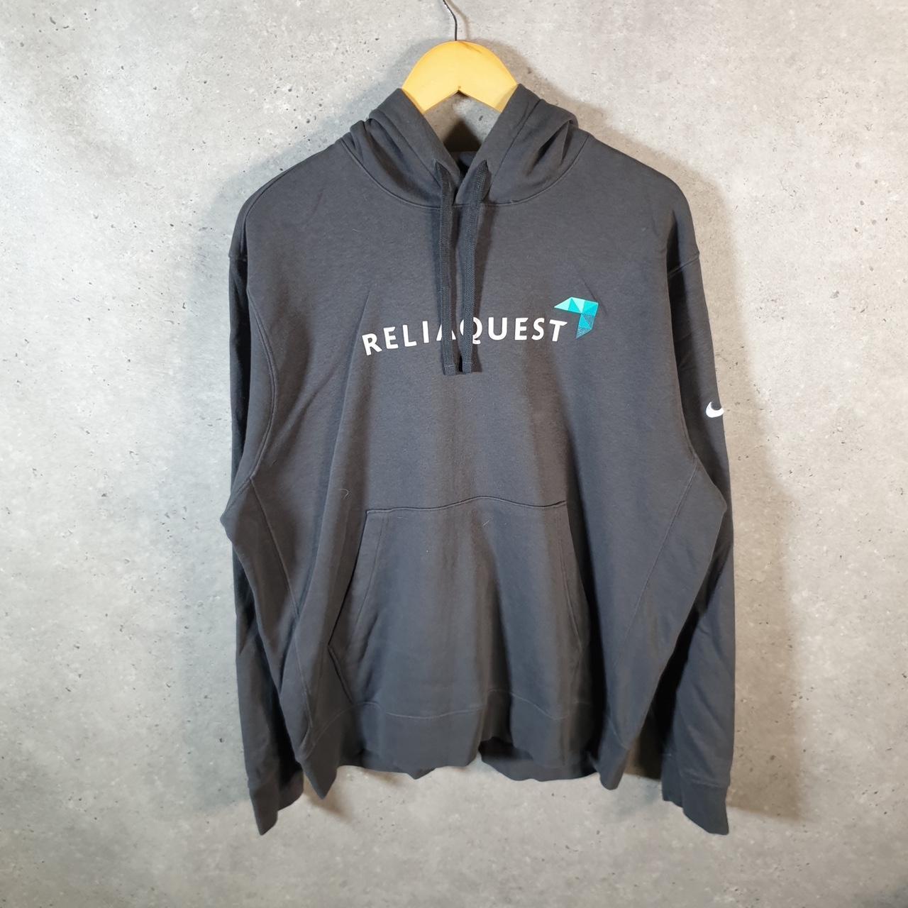 Vintage Nike Club Hoodie Men’s Large Grey Swoosh Y2K Pullover