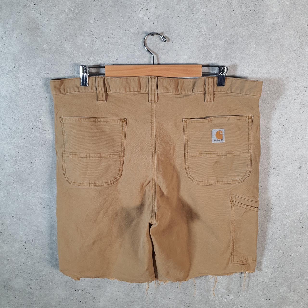 Vintage Carhartt Baggy Carpenter Shorts Jorts Cargo Men’s W40 Brown Relaxed Fit Workwear A4827