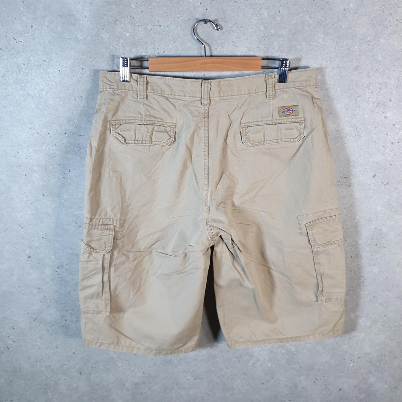 Vintage Dickies Baggy Chino Shorts Jorts Cargo Mens W34 Brown Loose Fit