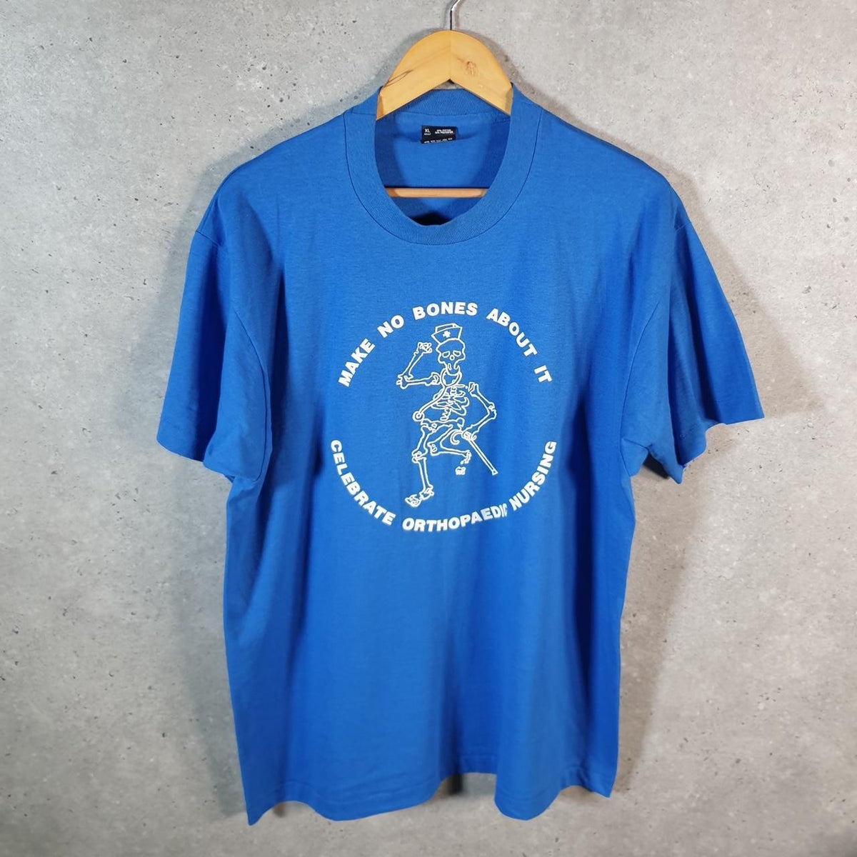 Vintage Fruit of the Loom Orthopaedic Nursing 90s USA Single Stitch T Shirt Men’s XL Blue C8410