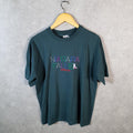 Vintage WorldPro Niagara Falls Canada Embroidered 90s USA Single Stitch T Shirt Men’s Medium Green