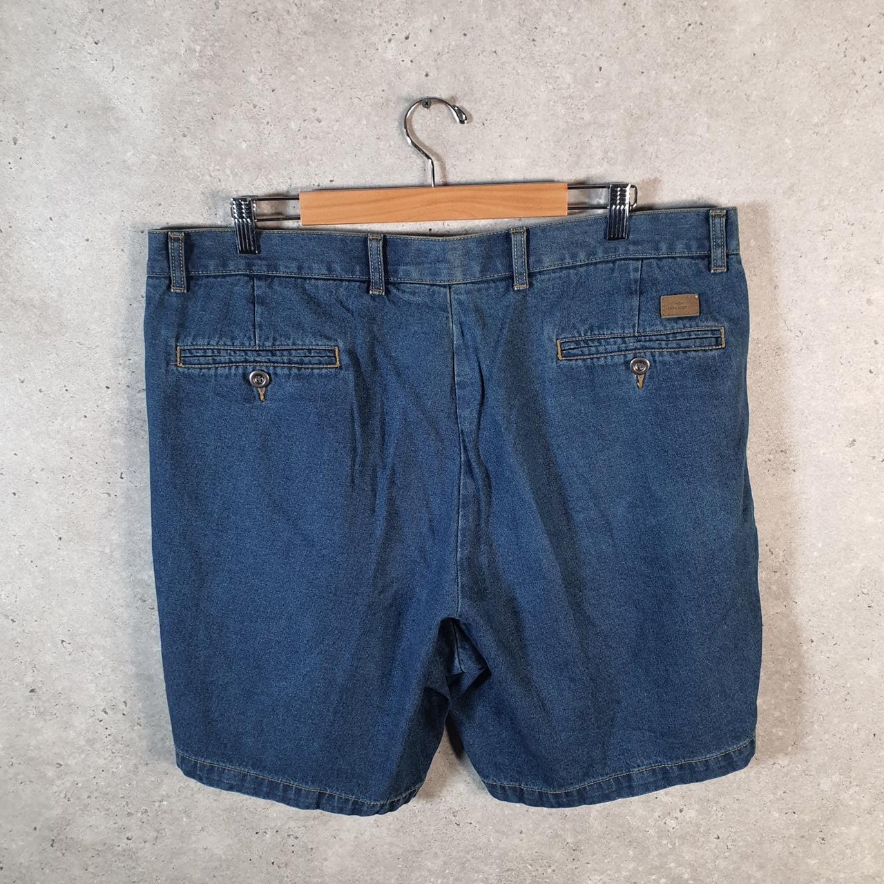 Vintage Dockers Denim Shorts Jorts Cargo Men’s W40 Blue Baggy Cotton