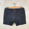 Vintage Lee Baggy Shorts Jorts Cargo Womens W32 Black Relaxed Cotton