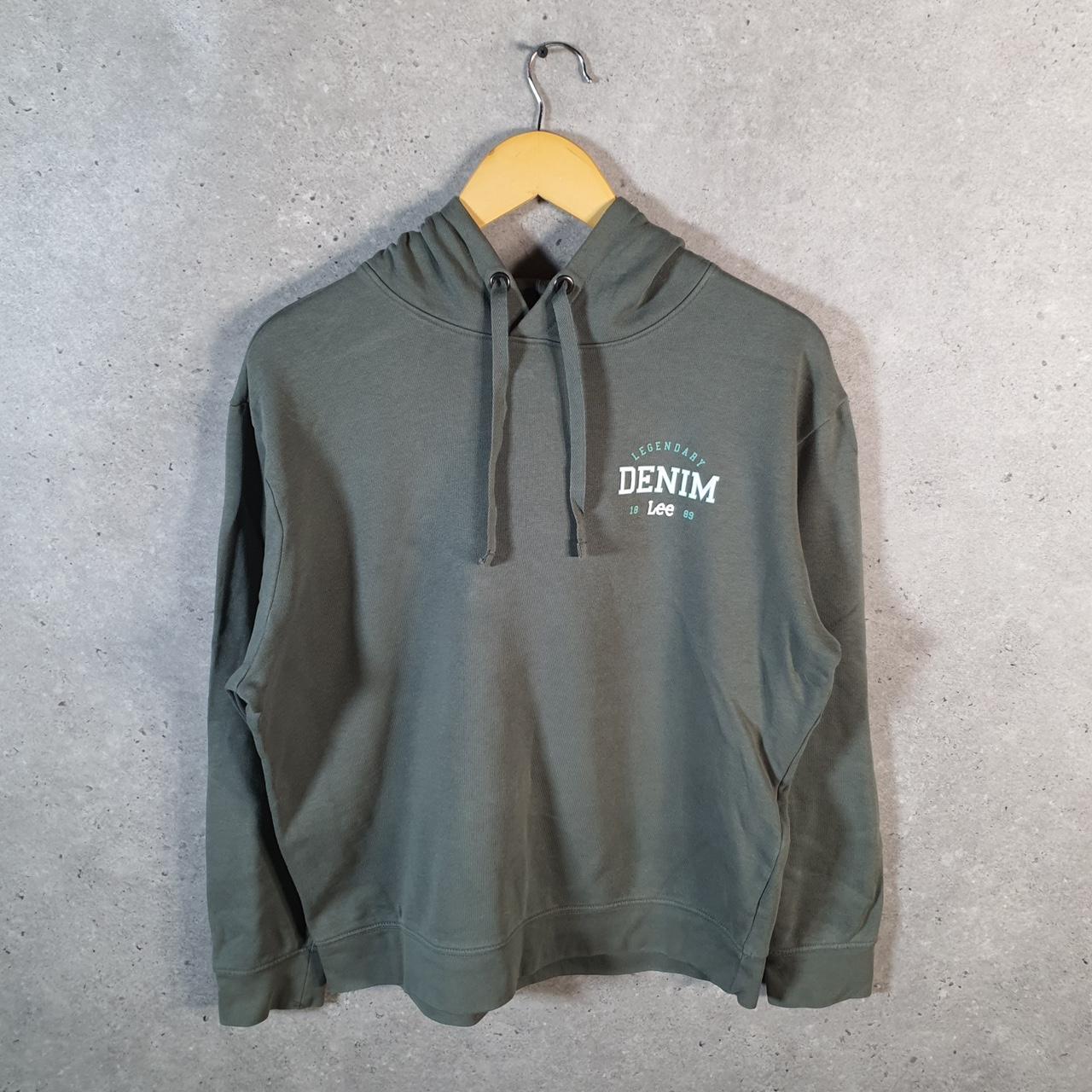 Vintage Lee Heavyweight Hoodie Womens Medium Green USA Pullover