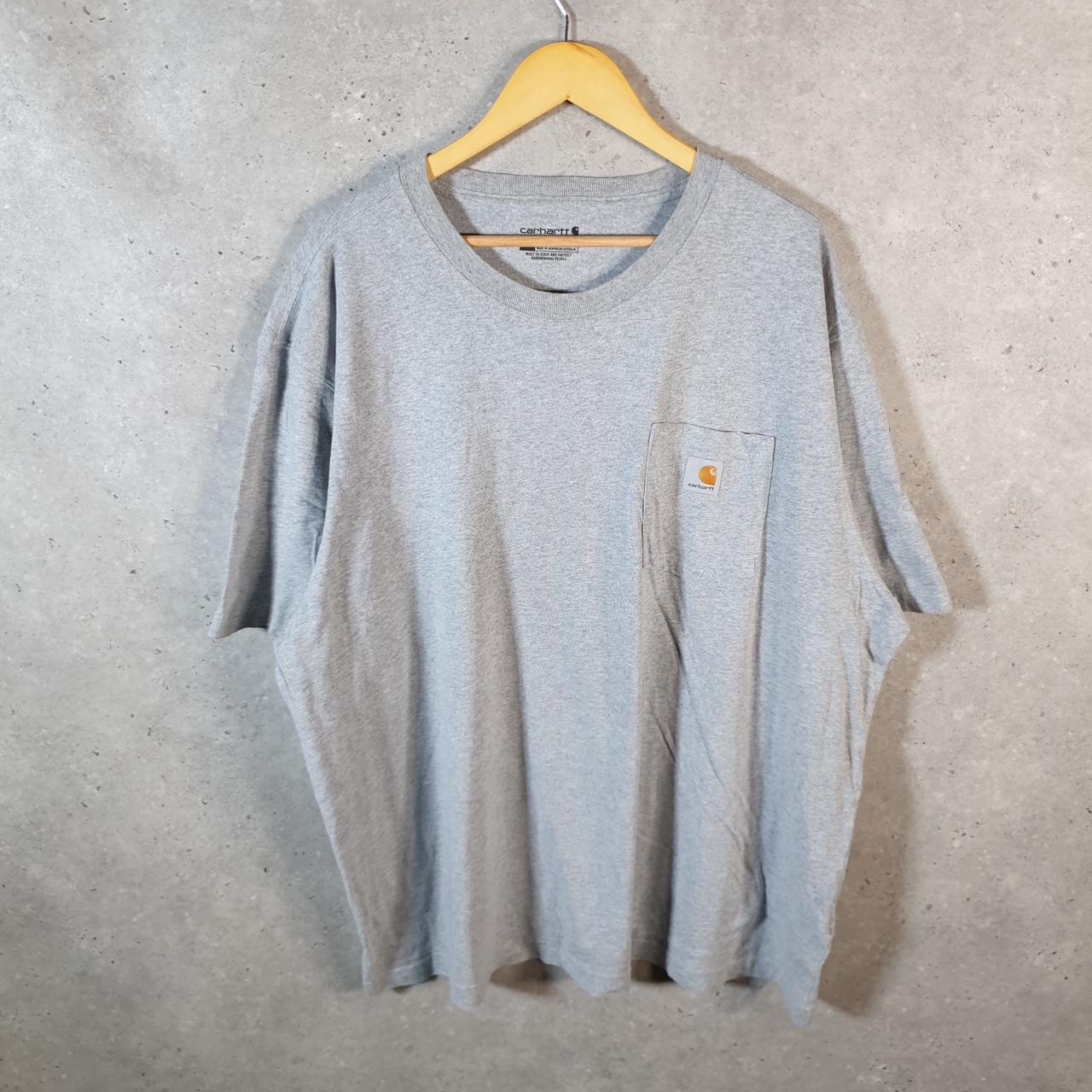 Vintage Carhartt Pocket T Shirt Men’s XL Grey Workwear Chore Utility Loose Fit