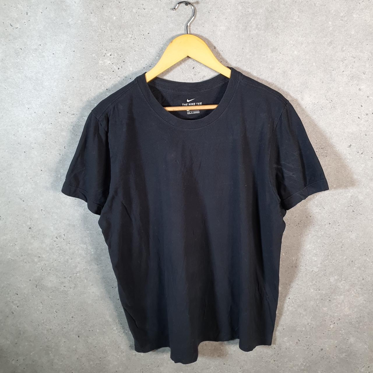 Vintage Nike Blank T Shirt Shirt Men’s Large Black Baggy Casual Athletic C9583