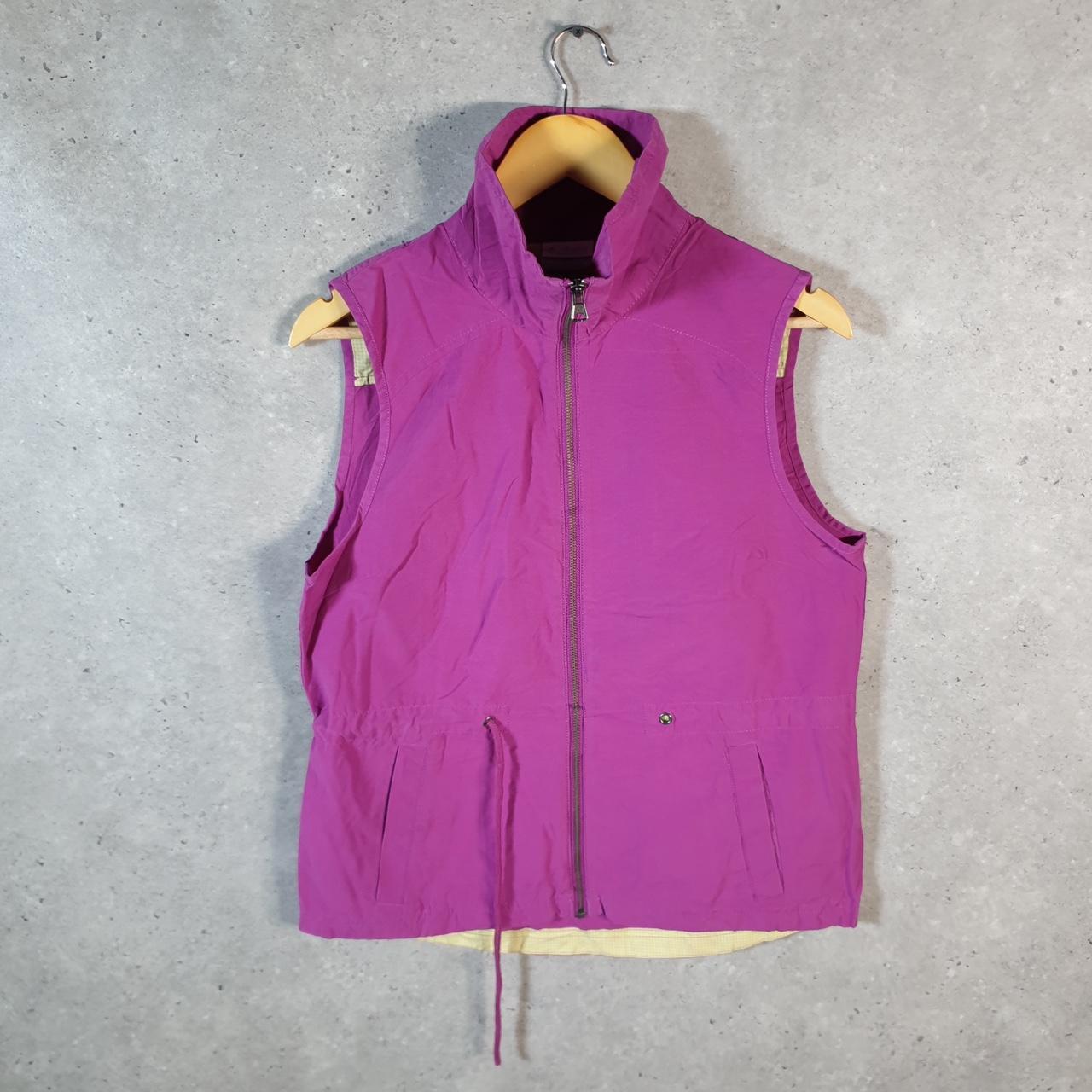 Vintage Columbia Windbreaker Gilet Track Jacket Womens Medium Pink USA Athletic