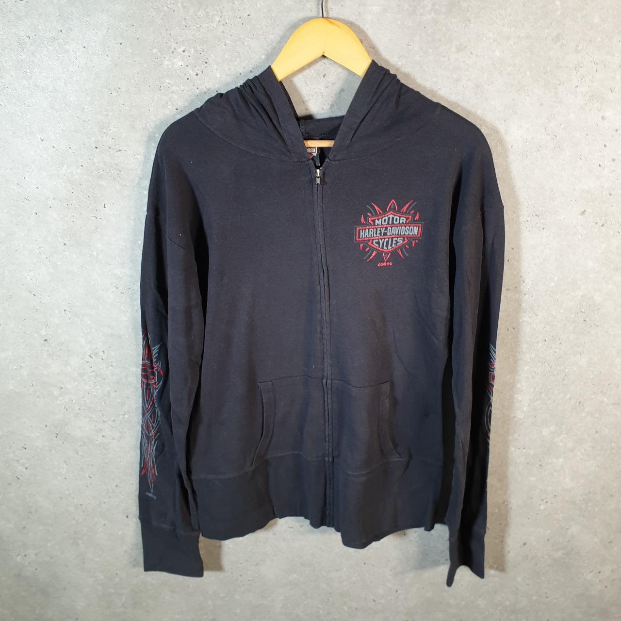 Vintage Harley Davidson 2009 MT Cheaha Oxford Alabama Hoodie Womens Large Black