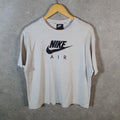 Vintage Nike Air Spellout T Shirt Men’s Small White Logo Swoosh Athletic