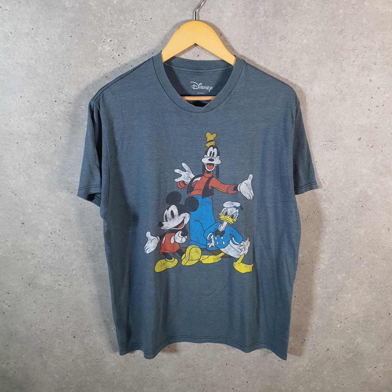 Vintage Disney Land Mickey Mouse T Shirt Men’s Large Blue Logo Graphic Cartoon