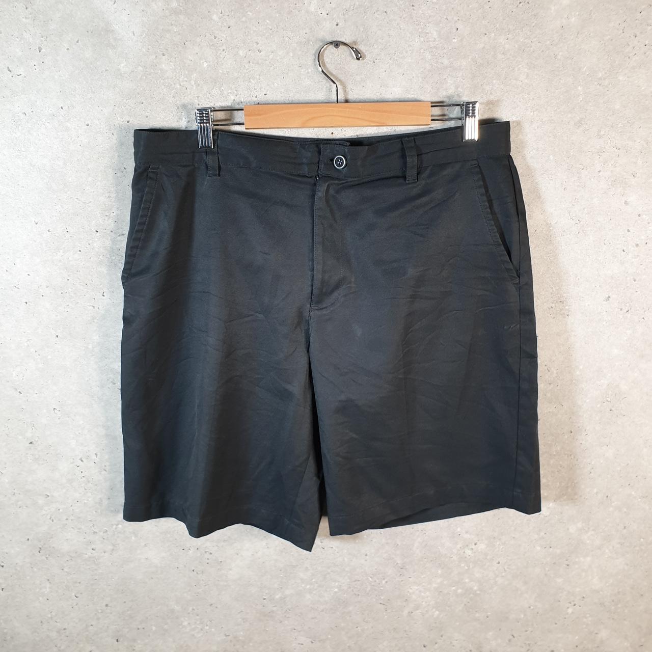 Vintage Izod Golf Chino Shorts Jorts Cargo Men’s W36 Black Baggy Cotton