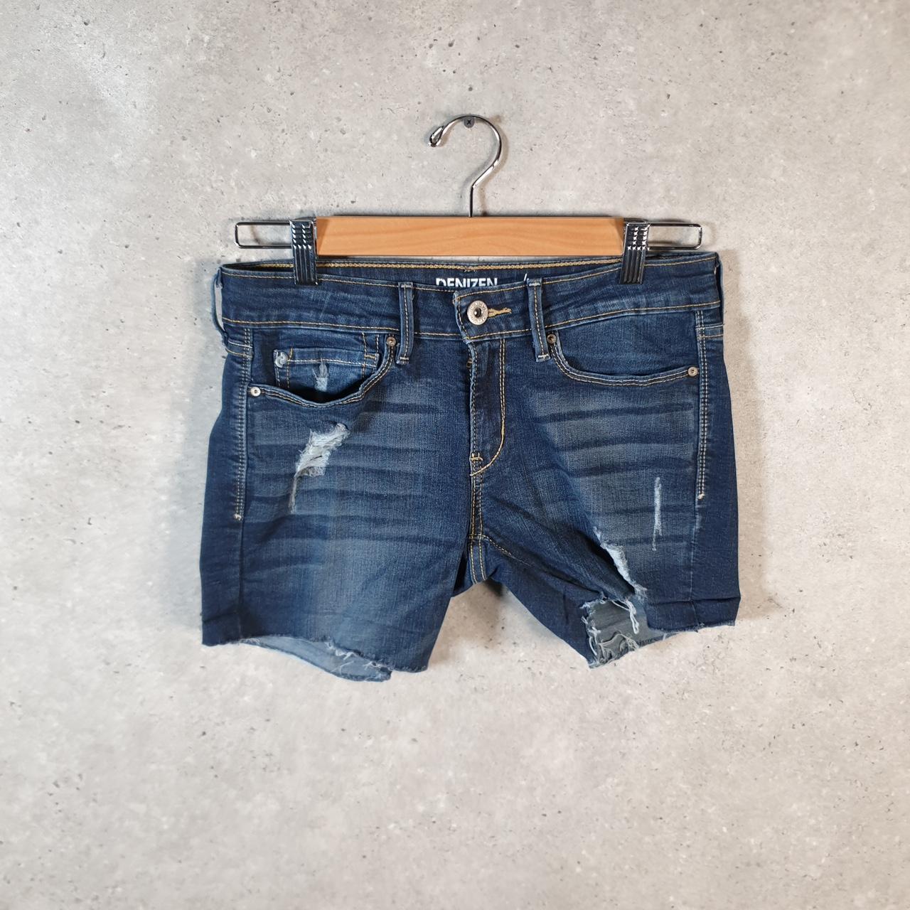 Vintage Levi’s Cut Off Baggy Shorts Jorts Cargo Womens W27 Blue Relaxed Denim