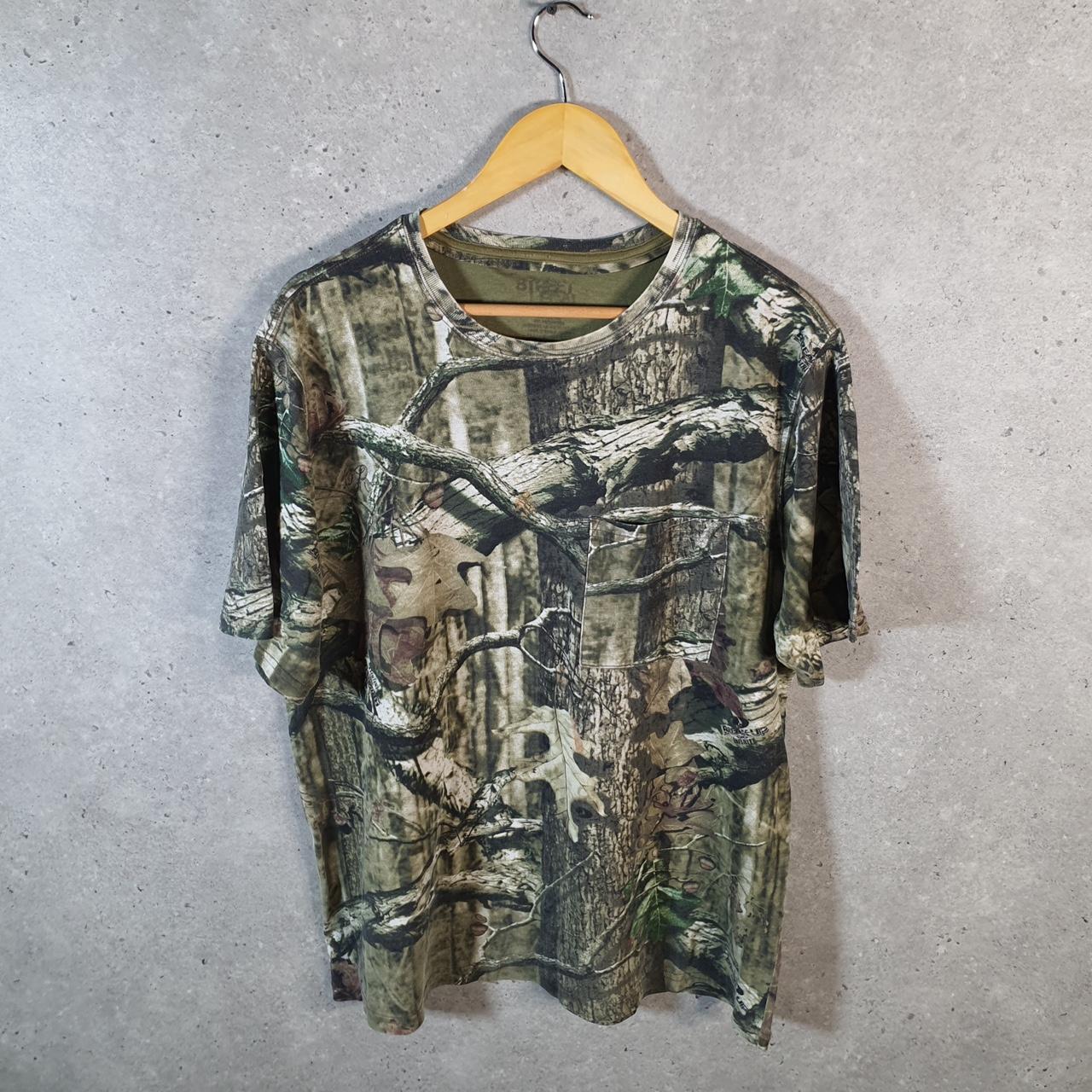 Vintage RealTree Camoflauge T Shirt Mens Large Camo Short Sleeve