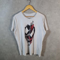 Vintage Marvel Venom Spiderman Mascara De Latex T Shirt Men’s Large White Graphic
