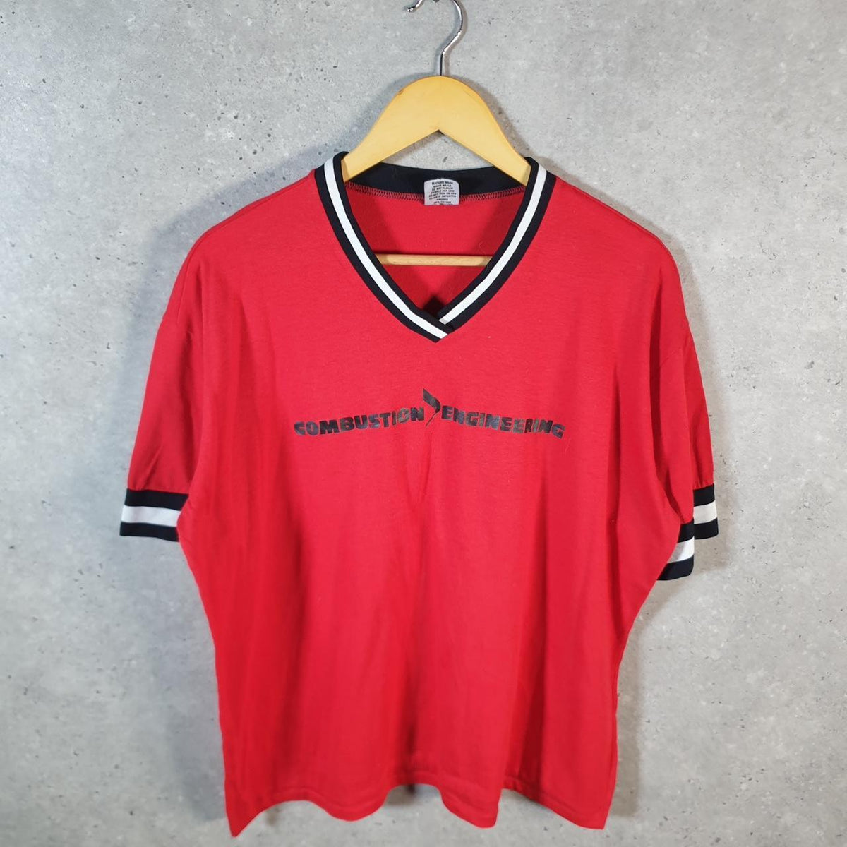 Vintage Swingster Combustion Engineering 90s USA Single Stitch T Shirt Men’s XXL Red