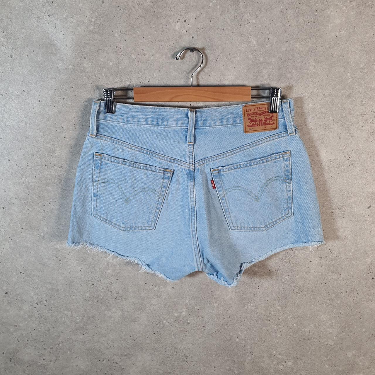 Vintage Levi’s 501 Baggy Shorts Jorts Cargo Womens W30 Blue Relaxed Denim