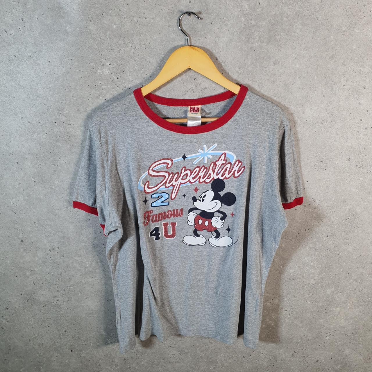 Vintage Disney Land Mickey Mouse T Shirt Men’s XS Grey Graphic Cartoon