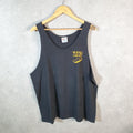 Vintage Hanes King Courier 90s USA Single Stitch Vest Men’s XL Black C8142
