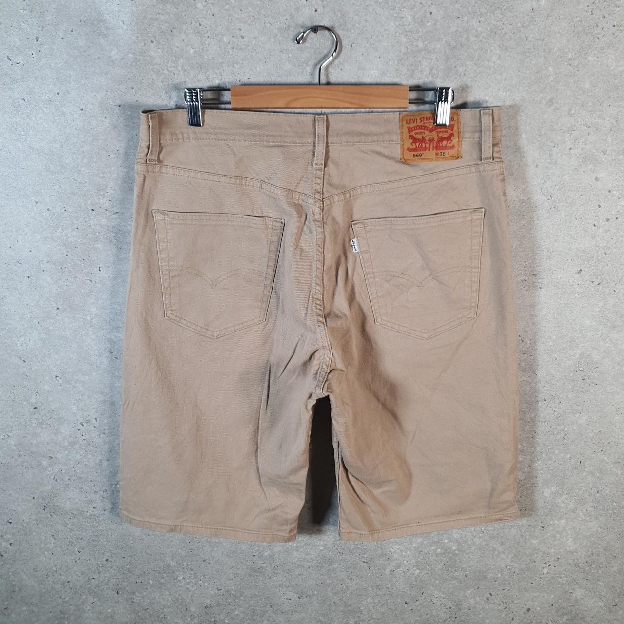 Vintage Levi’s 569 Baggy Shorts Jorts Cargo Mens W36 Brown Relaxed Denim