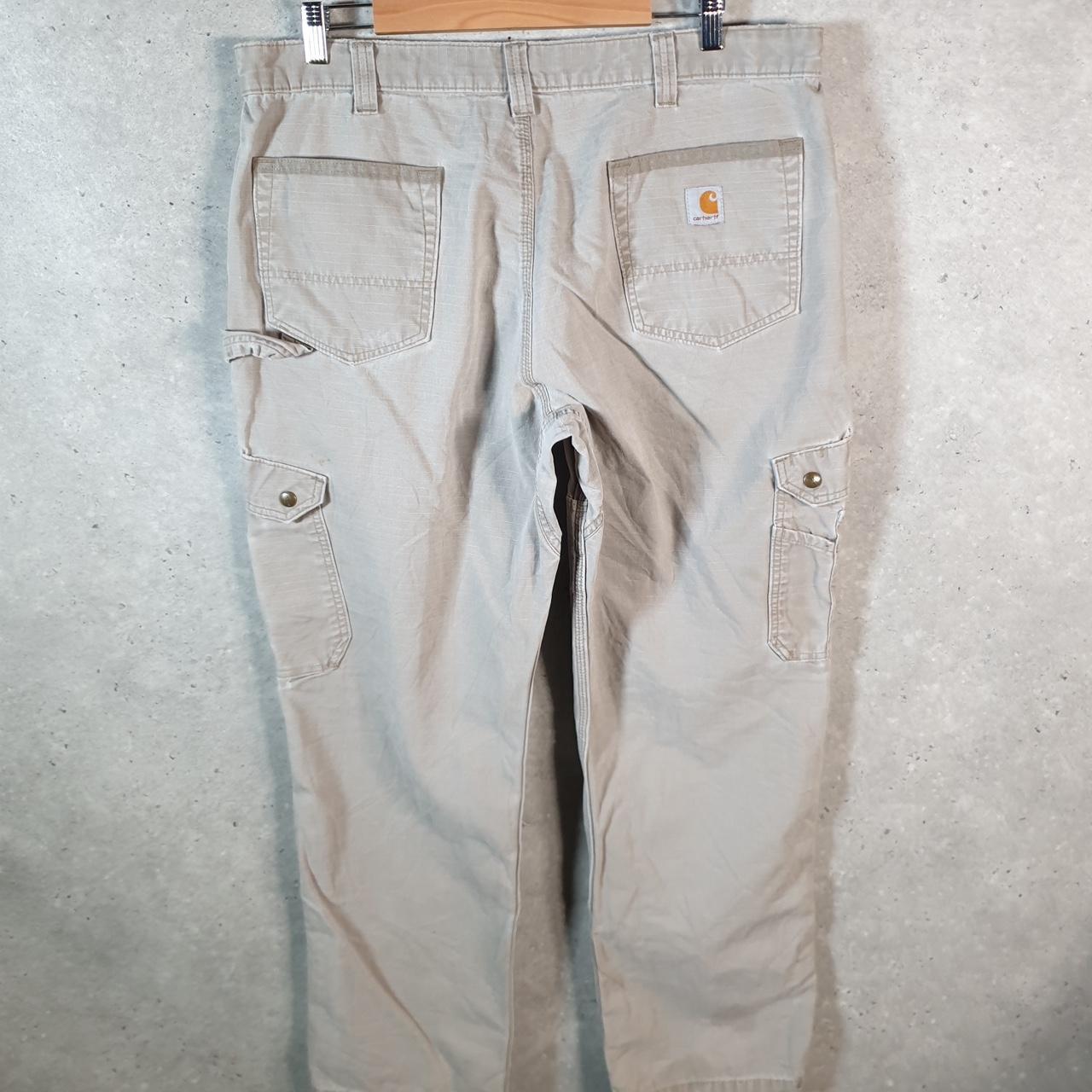 Vintage Carhartt Carpenter Trousers Mens W38 L32 Brown Relaxed Fit Workwear USA