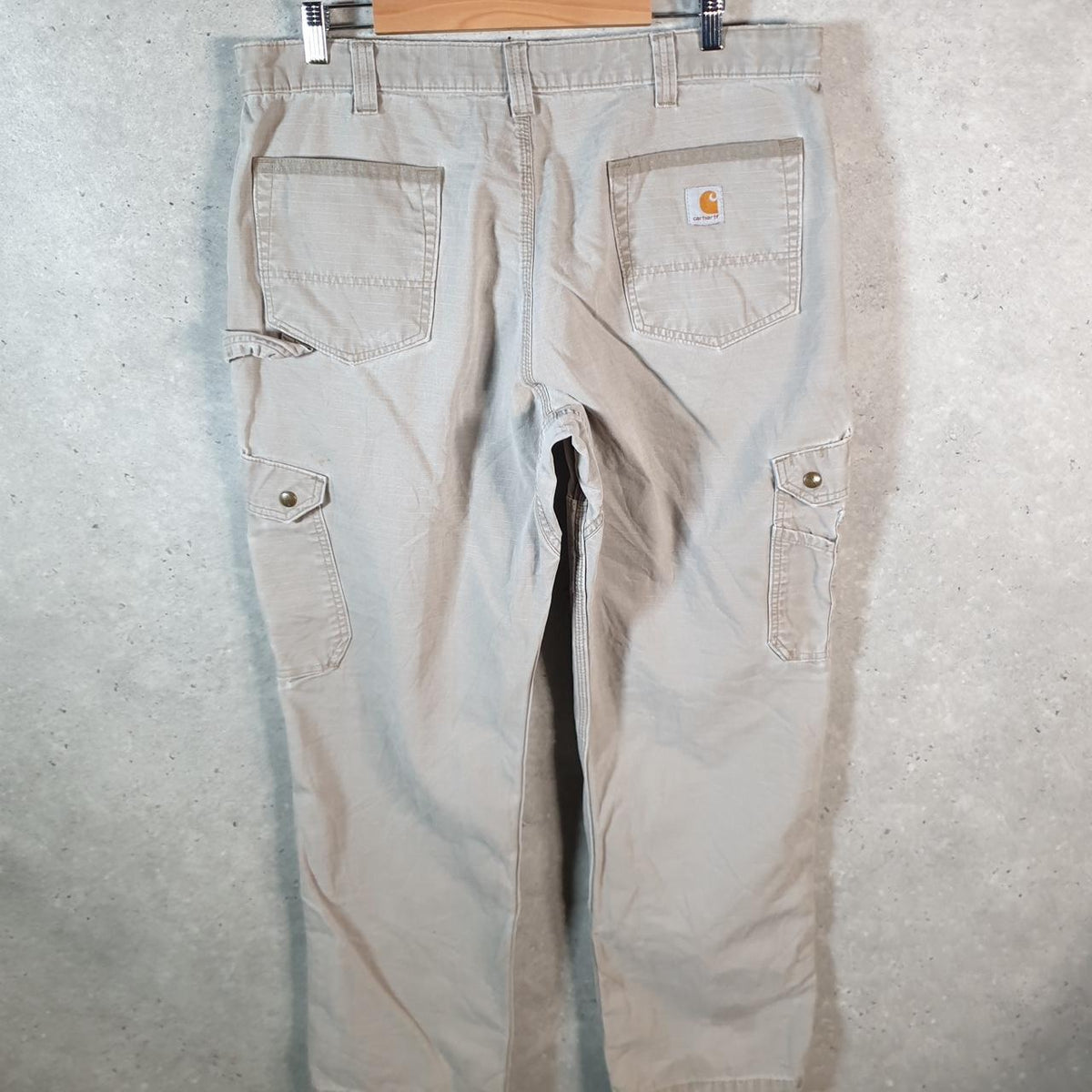 Vintage Carhartt Carpenter Trousers Mens W38 L32 Brown Relaxed Fit Workwear USA