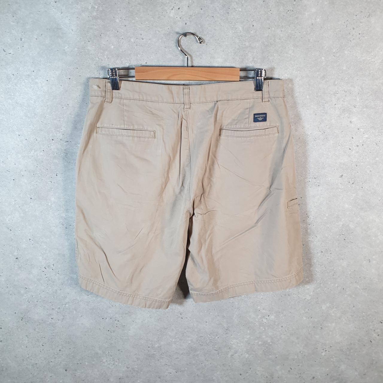 Vintage Dockers Chino Shorts Jorts Cargo Men’s W34 Brown Baggy Cotton