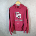 Vintage Nike Centre Swoosh Embroidered Hoodie Men’s 2XL Red Swoosh Y2K Pullover