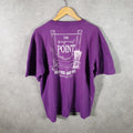 Vintage Cotton Deluxe Original Point Florida 90s Graphic USA Single Stitch T Shirt Men’s XL Purple
