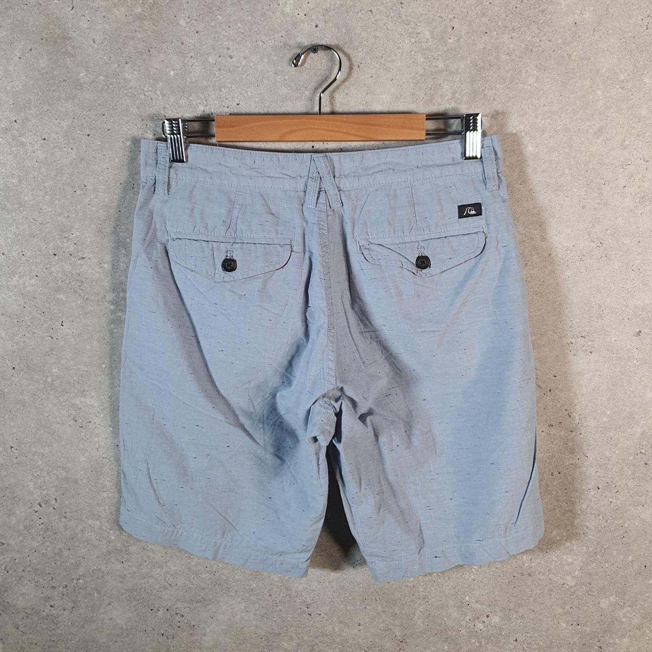 Vintage Quiksilver Chino Shorts Jorts Cargo Men’s W30 Blue Baggy Cotton A4466