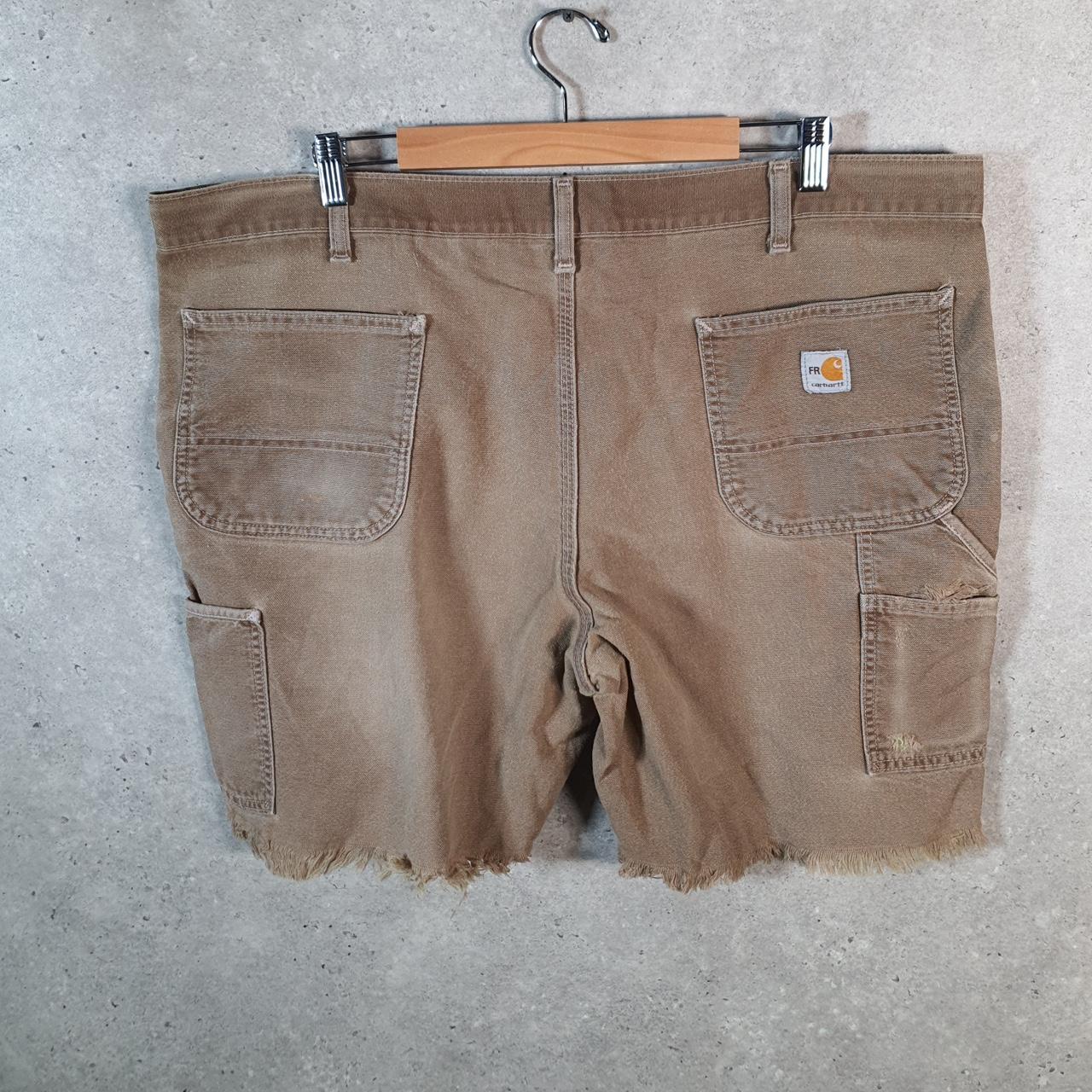 Vintage Carhartt Baggy Carpenter Shorts Jorts Cargo Men’s W40 Brown Loose Fit Workwear Big Fish Vintage