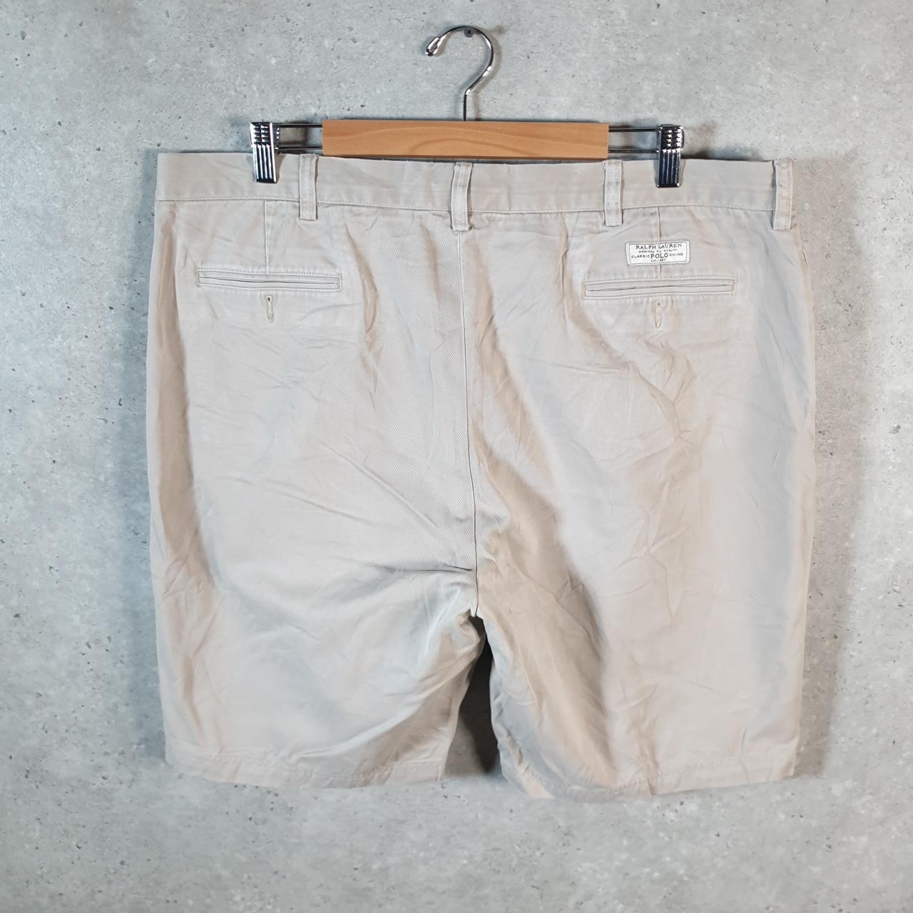 Vintage Ralph Lauren Polo Shorts Jorts Chino Cargo Men’s W40 Brown Baggy Cotton A4360
