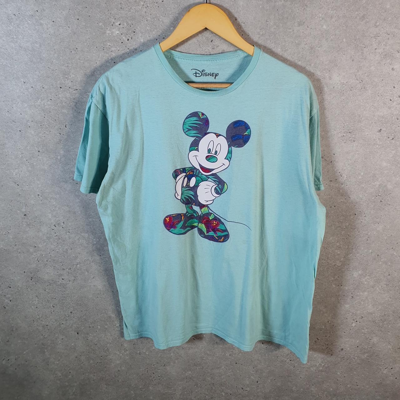 Vintage Disney Land Mickey Mouse T Shirt Men’s XL Blue Logo Graphic Cartoon