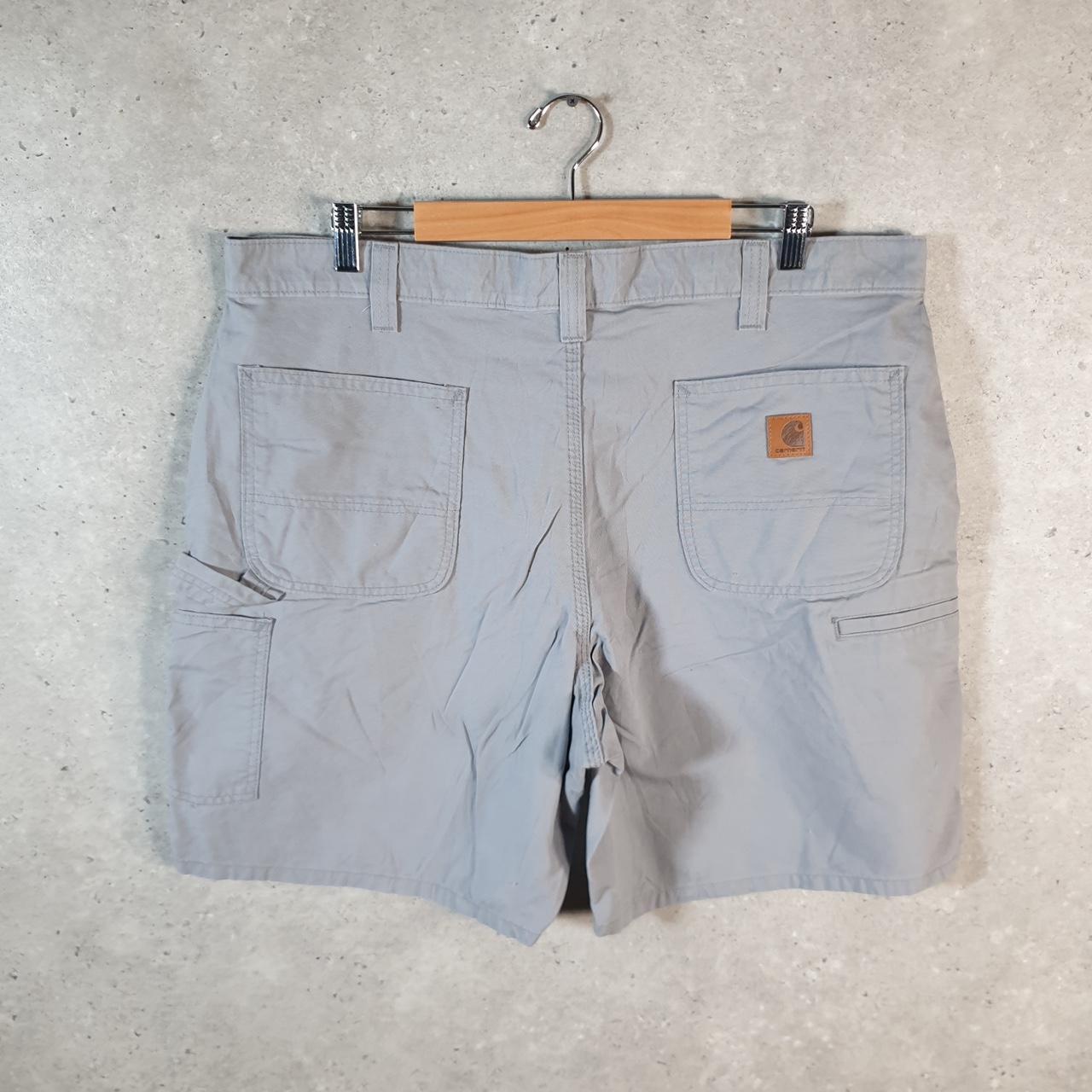 Vintage Carhartt Baggy Carpenter Shorts Jorts Cargo Men’s W40 Grey Original Fit Workwear