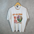 Vintage Fruit of the Loom Alabama Uni Football 90s USA Single Stitch T Shirt Men’s XL White C9565
