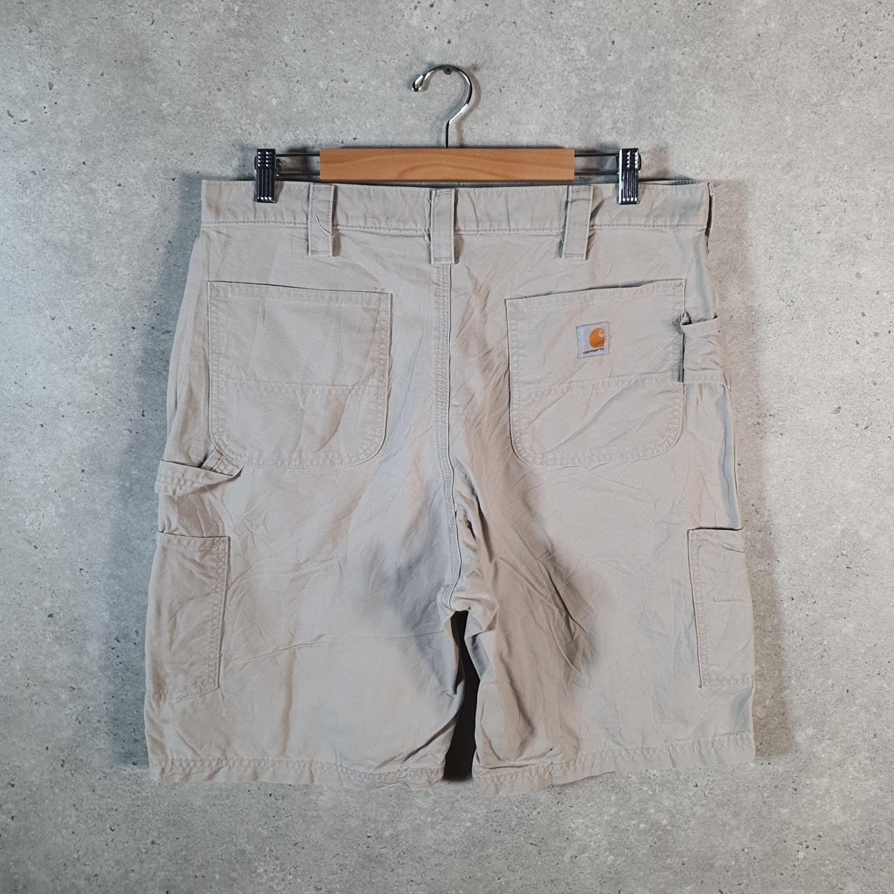Vintage Carhartt Baggy Carpenter Shorts Jorts Cargo Men’s W36 Brown Relaxed Fit Workwear A4711