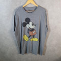 Vintage Disney Land Mickey Mouse T Shirt Men’s 3XL Grey Logo Graphic Cartoon