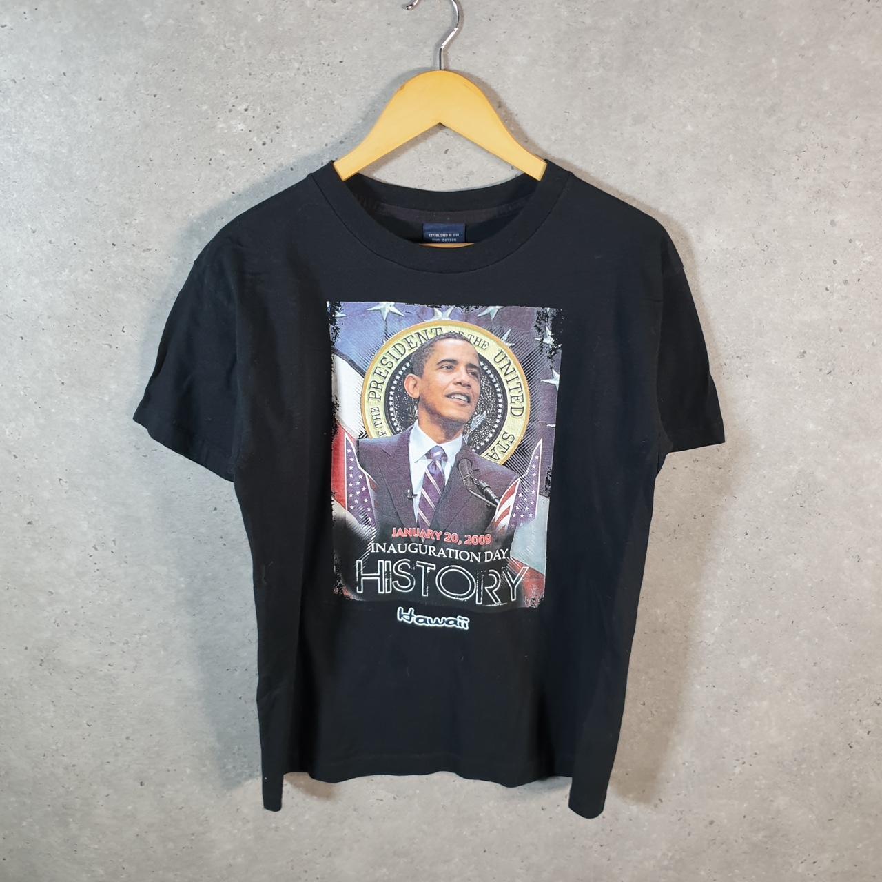 Vintage Barack Obama 2009 Inauguration USA T Shirt Men’s Black XL